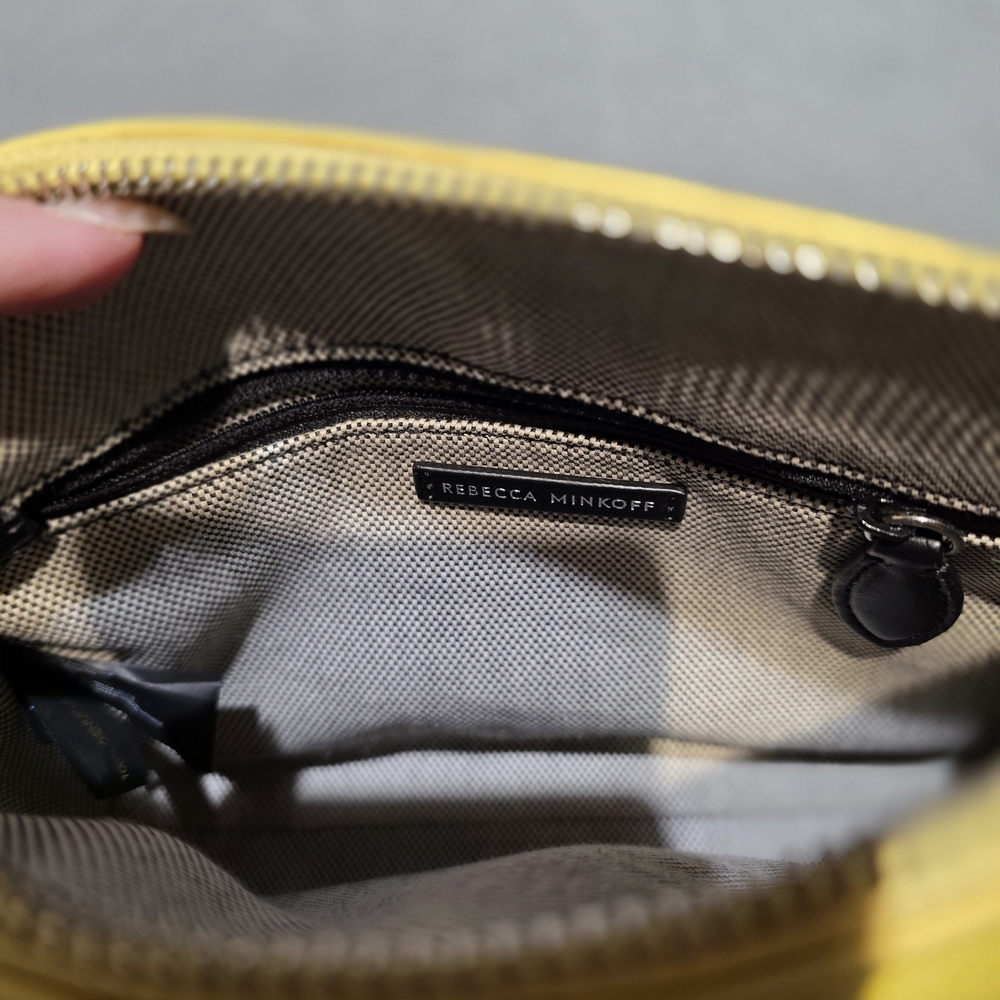 Rebecca Minkoff EUC Lemon Crossbody  PERFECT condition - Length 9in Height 7in - Picture 8 of 8